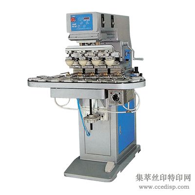 M型四色运输带油盘移印机