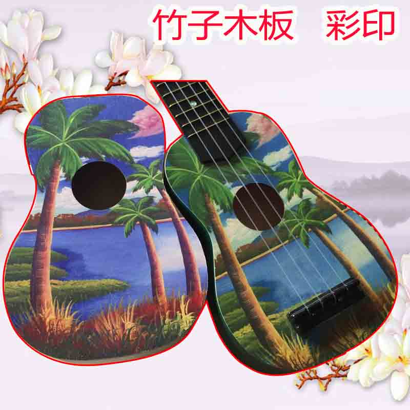 木板竹子彩印
